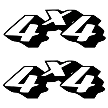 

2 pcs 16.4*6.1CM Fashion 4x4 Stickers Decals Car-Styling Decor Vinyl Exterior Accessories for Jaguar XF XJ-S X-Type XE S-Type