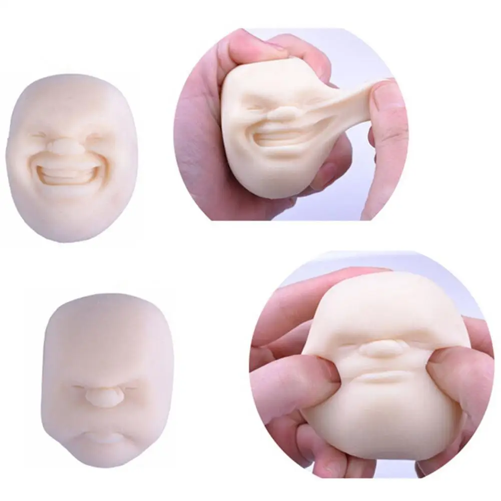 

Squeeze Human Face Emotion Vent Ball Stress Relieve Adult Decompression Toy