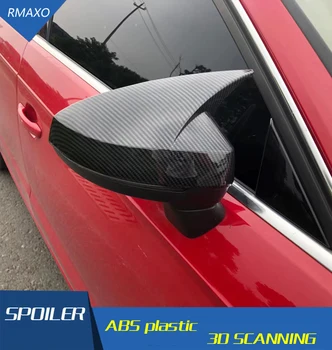 

For Audi A3 2014-2019 Back Mirror Covers Reversing mirror case cover Look ABS 2PCS Cover paste Side Mirror Covers