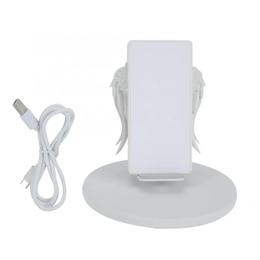 Беспроводная подставка для зарядного устройства Angel Wing-style usb type-C для автомобиля домашняя зарядка для автомобиля держатель легко найти телефон в темноте автомобильное зарядное устройство
