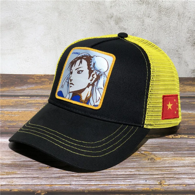 Мультфильм аниме мужские новые CHUNLI бейсбольные шапки животных вышивка Высокое качество удобные дышащие Регулируемые женские универсальные