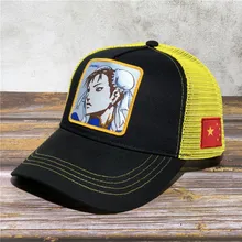 Мультфильм аниме мужские новые CHUNLI бейсбольные шапки животных вышивка Высокое качество удобные дышащие Регулируемые женские универсальные