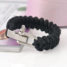 Выживания браслет с зонтиком веревка открытый кемпинг парашют веревка пряжка выживания браслет многофункциональный регулируемый