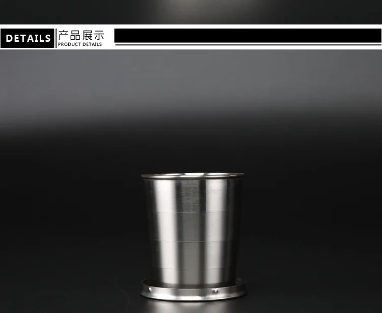 Telescopic Cup Stainless Steel Telescopic Cup Travel Small Cup Small 70 Ml Folding Cup