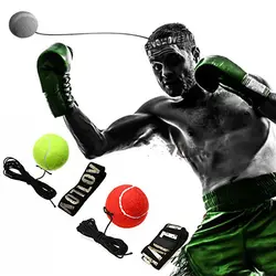 Боксерский бой мяч с головным диапазоном для тренировки скорости рефлектора пробивая Упражнение
