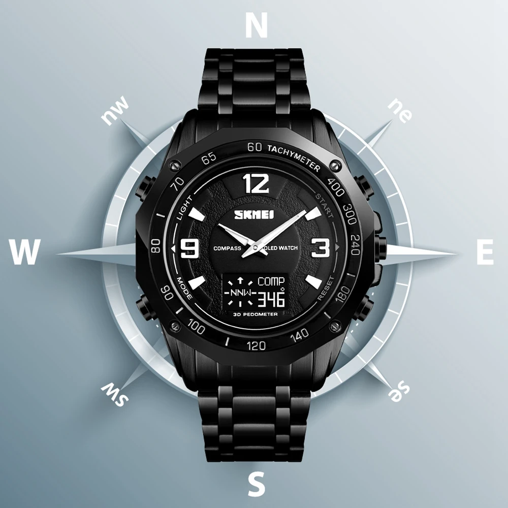 SKMEI Men Watches Classic Aesthetic Design Men Watch Sport Waterproof Stainless Wristwatch Male Quartz Relogio Masculino 2