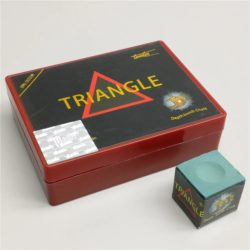 Billard Chalk Pool Chalk Triangle Depth Bomb Tweeten Professional Carom Pool Snooker Green Chalks Billiard Accessories