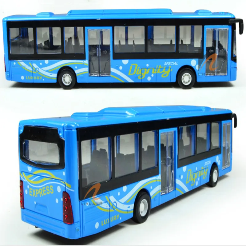 

Simulation Bus Model Toy Childrens Toys Vehicle 1:50 Alloy Air Conditioner Medium-sized Bus Toy School Bus Model
