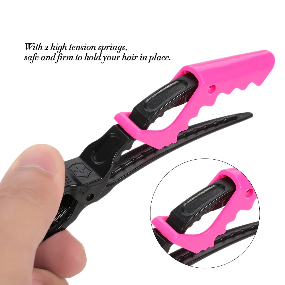 10Pcs Hair Sectioning Grip Clips Croc Hairdressing Cutting Clamps Hair Grip Clips Salon Styling