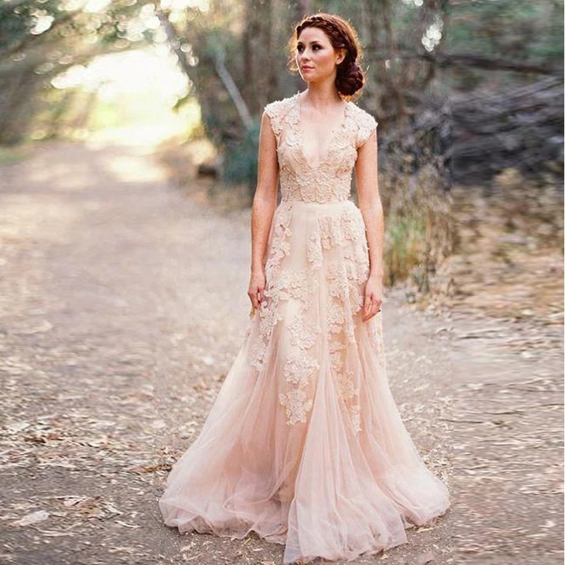 champagne boho dress