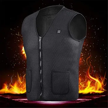 

Men Women Outdoor USB Infrared Electric Heating Vest Jacket Winter Flexible Thermal Clothing Waistcoat For Sports Hiking