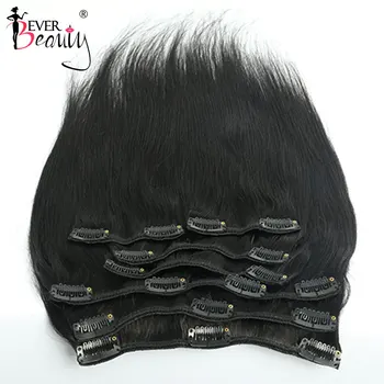 

Straight Hair Clips Brazilian Human Hair Clip In Extensions Ever Beauty Silky Remy Hair Extension Clip 10-26 Inches