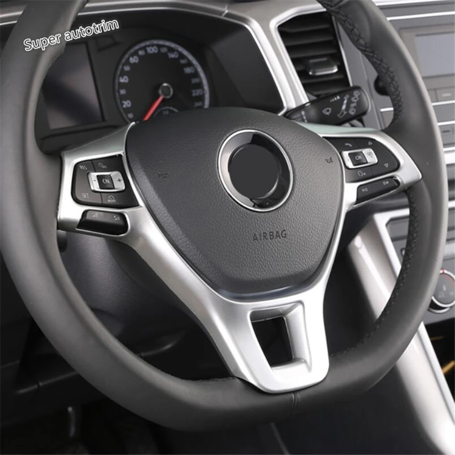 Накладка на руль Lapetus, подходит для Volkswagen Golf 7 POLO MK6 MK7 Touran, аксессуары для интерьера/матовая/углеродное волокно ABS