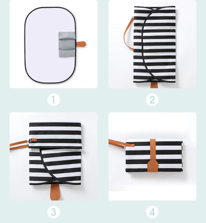 2018 Новый стиль мульти-функциональный Портативный подгузник сумка для хранения складной Водонепроницаемый детская клеенка пеленка