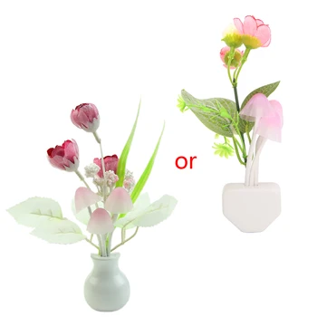 

Mini Tulip Sensor Baby Bed Room Lamp Home Decor Romantic Soft Night Light Drop Shipping