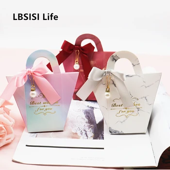 

LBSISI Life Wedding Candy Box Wed Favor Sweet Chocolate Cookie Gift Boxes For Wedding Baby Shower Birthday Party Supplier
