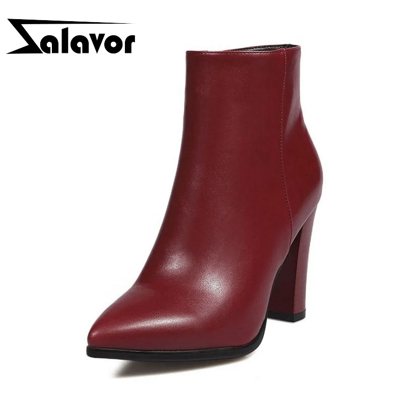 ZALAVOR/женские ботильоны на молнии с острым носком высоком каблуке пикантные
