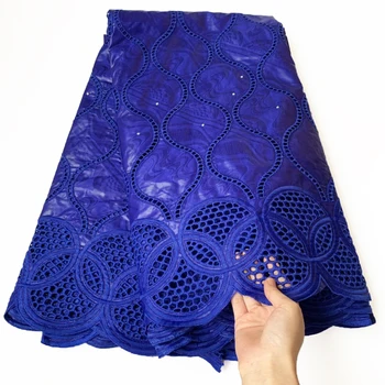 

Blue bazin riche fabric with beads african fabrics bazin jacquard Guinea Brocade with french lace for women dress Hot selling