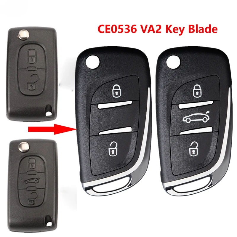

Модифицированный откидной Чехол для ключа CE0526 для Citroen Elysee C2 C3 C4 C5 C6 Berlingo Xsara Picasso Peugeot 206 307 607 308 408 807 Partner