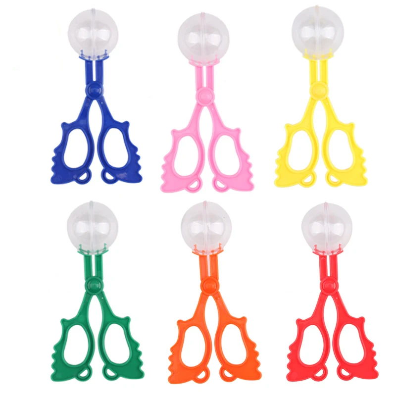 

Bug Insect Catcher Scissors Tongs Tweezers Scooper Clamp Kids Toy Cleaning Tool For Biological outdoor game toys