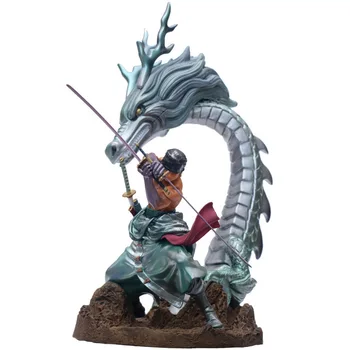 

One Piece GK Dragon Roronoa Zoro GK Anime Action Figure Model The Battle Over The Dome 31cm PVC Statue Collection Toy