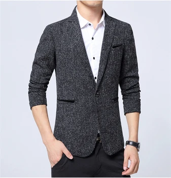 

Autumn Men's Casual Suit 2020 New Coats Mens Fashion Slim Solid Jackets Male Brand Clothing M~5XL J6T750