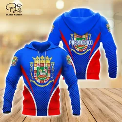 PLstar Cosmos 3dprint Plus Récent Pays Drapeau Porto Rico Harajuku Streetwear Drôle Causal Unique Unisexe Hoodies/Sweat/Zip Q 5 