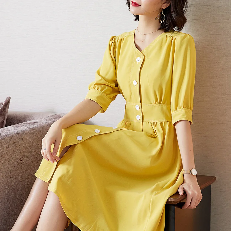 

2019 Summer New Style WOMEN'S Dress Slim Fit Slimming French Vintage Very Fairy of France Non-mainstream Dress Popular Skirt