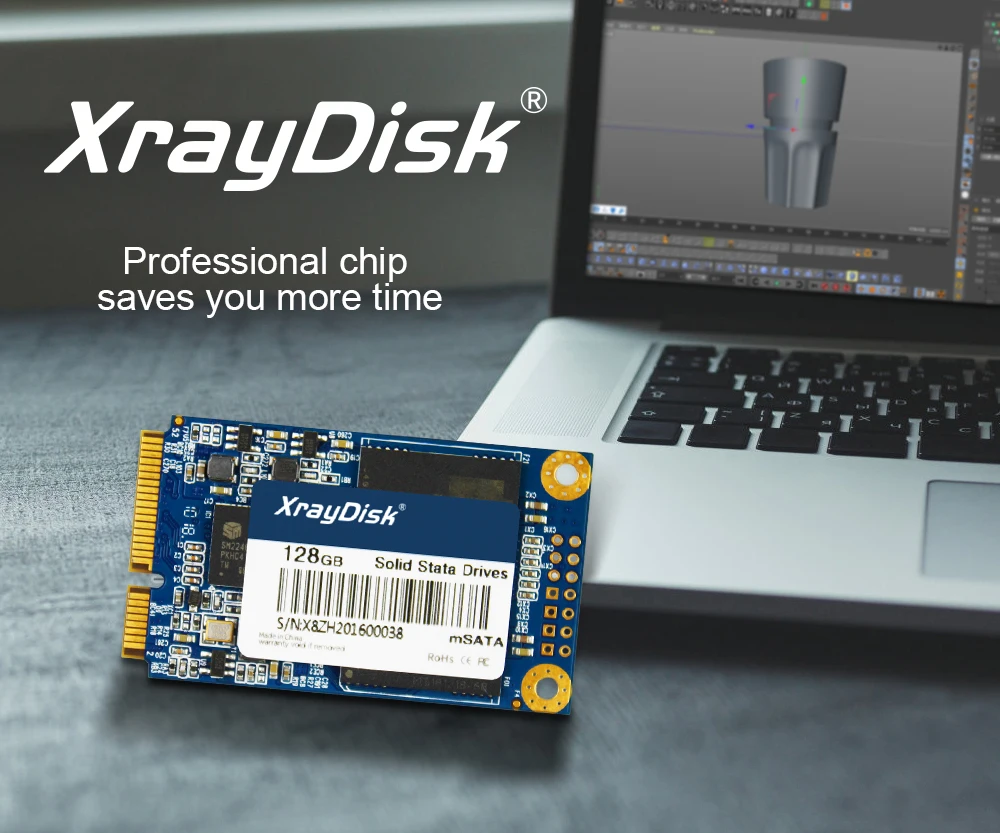 XrayDisk Msata SSD 60gb 128gb  256gb Mini Sata  Disk Internal Solid State Hard Drive For Laptop&Desktop inland professional ssd