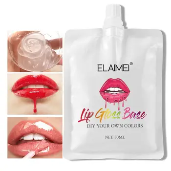 

DIY Liquid Lipstick Lip Gloss Base Gel Waterproof Red Matte Lip Makeup Long Lasting Lip Gloss Women Make Up Base Cosmetic TSLM5