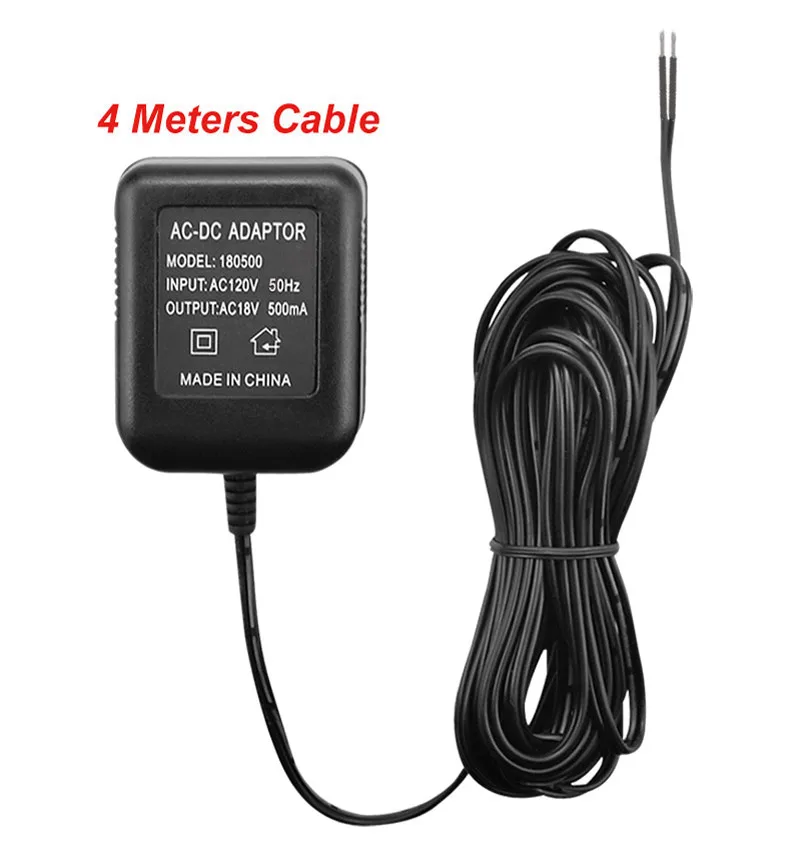 Cargador de transformador de carga para EKEN ZXTOP, enchufe europeo de 18V, adaptador de alimentación de la Cámara, timbre inalámbrico, intercomunicador de vídeo IP, cámara de anillo