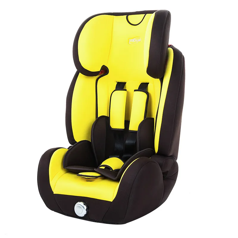 Цвет: желтый Teknum детское безопасное сиденье isofix9-12 месячного ребенка от 0 до 4 лет, простое и портативное, чтобы лежать - Цвет: Цвет: желтый