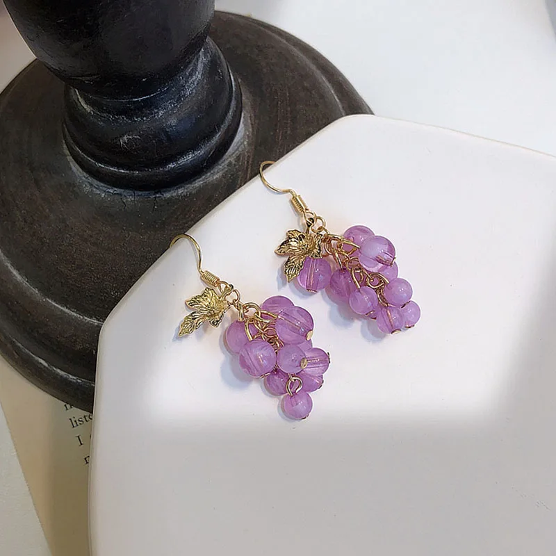 Kawaii Korea Style Grape Earrings - Limited Edition