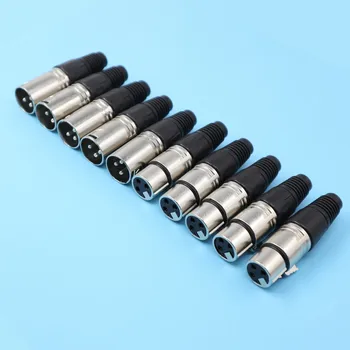 

10PCS Quality XLR Connector Plug 3pin Mic Plug Jack For NEUTRIK NC3MXX NC3FXX