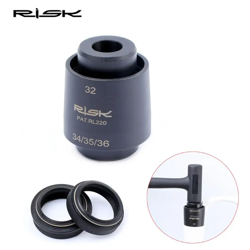 Ein Stück RISIKO RL220 Mountainbike Fahrrad 4-in-1 Schock Gabel Staub  Dichtung Installation Werkzeug Fahrer passt 32/34/35/36mm - AliExpress