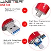 JASTER Metal USB 3.0 Flash Disk 4GB 8GB 16GB 32GB 64GB 128GB  Micro USB Interface Red OTG TPC Pendrive Disk Custom LOGO ► Photo 2/6