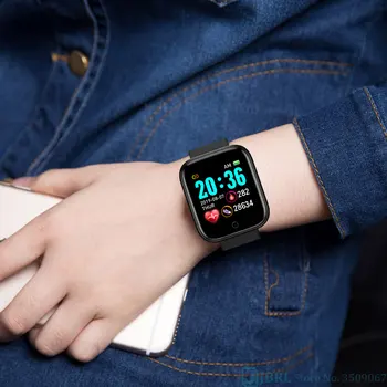 

Sports HD Smart Watch Men Women Silicone Smartwatch Waterproof Heart Rate Bluetooth Mens Clock Phone Smart-watch Android Ios