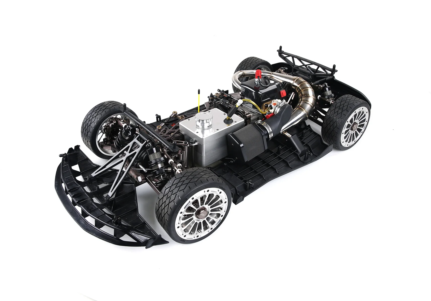 Алюминиевый сплав CNC герметичный топливный бак в сборе Набор для 1/5 HPI ROVAN ROFUN КМ BAJA LT V5 LOSI F5 RF5 MCD RR5 XS-5 Запчасти для радиоуправляемых автомобилей