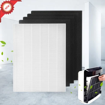 1SET Air Purifier Parts Carbon Pre-Filters And 1 Piece Main HEPA Filter For Winix 115115 5300 5500 6300
