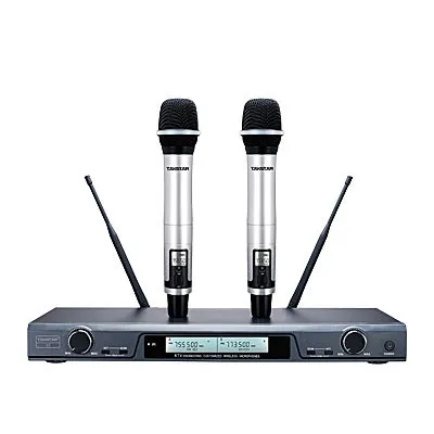Серебристый Takstar X5 UHF Интеллектуальный беспроводной микрофон Высокая стабильность использования для караоке инженерной установки, баров, вечеринок и т. Д - Цвет: Серебристый