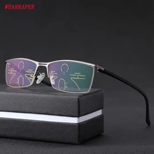 WEARKAPER, новые очки, умный зум, полуоправа, прогрессивные очки для чтения, для мужчин и женщин, дальнозоркость, дальнозоркость, многофокальное стекло 1,0-3,0