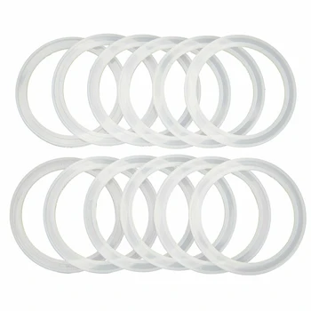 

12pcs Food Grade Silicone Sealing Rings Reusable Sealing Gasket Leakproof Storage Jar Lids Replacement