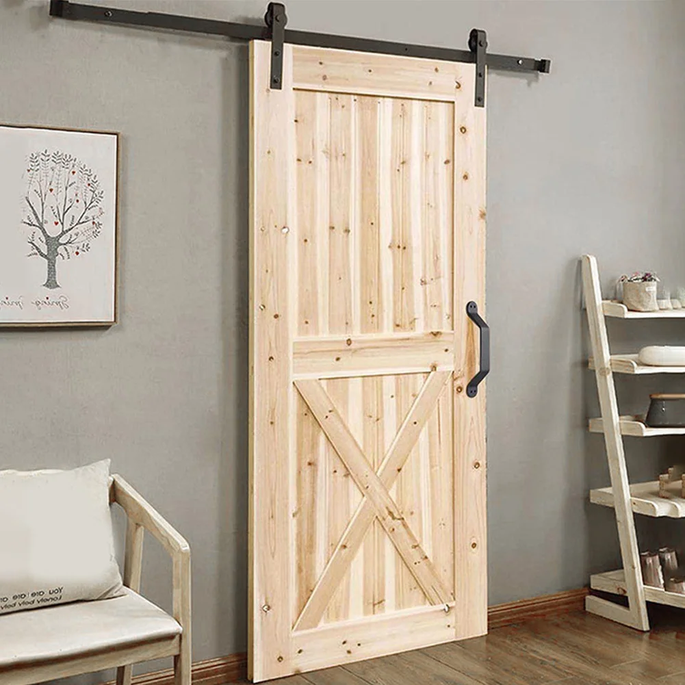

Heavy Duty Cabinet Smooth Cast Iron For Sliding Gate Shed Garage Hardware 4 Screws Easy Install Pulling Matte Barn Door Handle