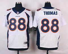 Белый Stitiched, Denver Demaryius Thomas для мужской Джерси - Цвет: Белый