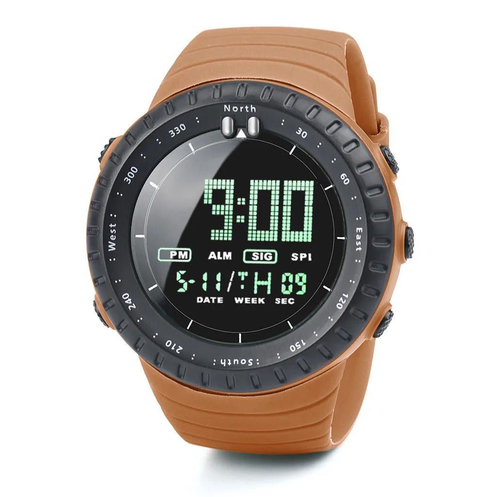 Relogio Masculino Модный часы для мужчин светодиодный цифровые часы мужские часы электронные часы спортивные мужские часы reloj hombre Лидер продаж* A