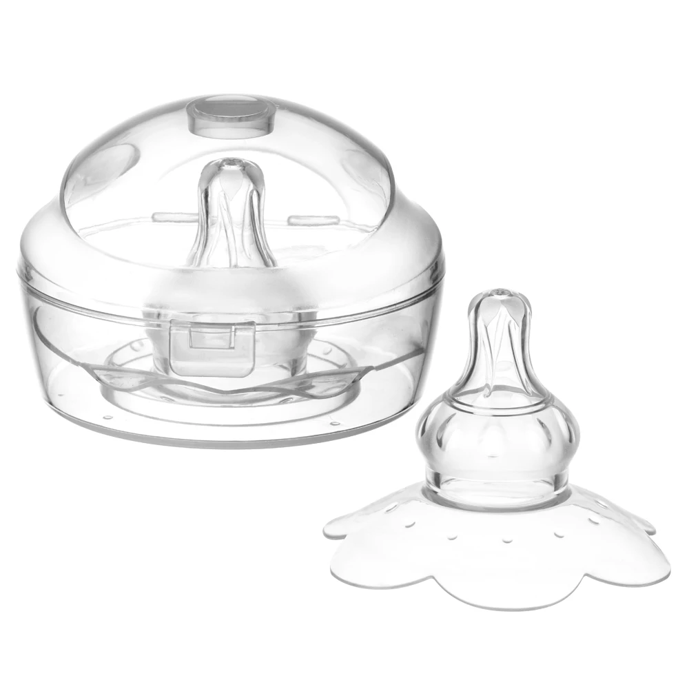 Pregnancy & Maternity Mother & Kids 1Pc Nipple Protector Nipple Everters with Storage Case Clear