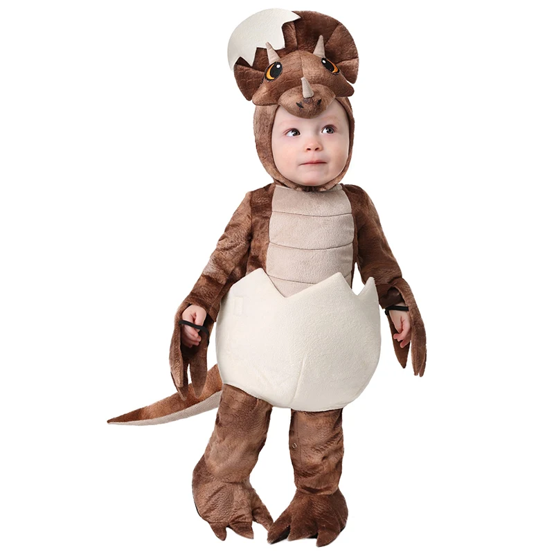 Роскошное детское милое животное Юрского периода крошечные трицератопы Хэллоуин Косплей Карнавальный костюм
