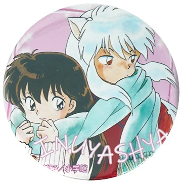 Inuyasha феодальная сказка значок аниме собака демон Kagome Naraku Miroku Sango Shippo Sesshomaru Koga металлический значок брошь булавки - Окраска металла: 04