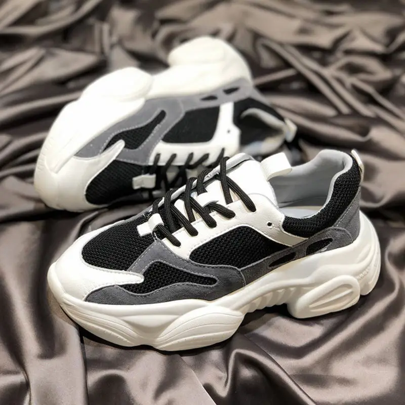 

Panda Dad Shoes 2019 New Style Breathable Thick Bottomed Athletic Shoes Elevator Shoes Children Students Korean-style Versatile