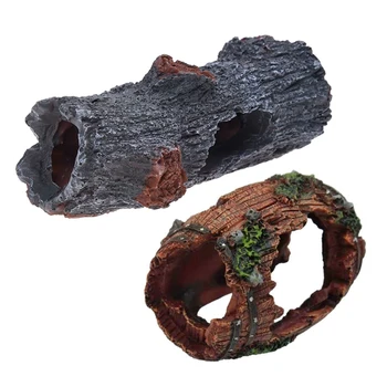 

Aquarium Decoration Cave Artificial Wood Tree Trunk Root Spawning Ground Cave & Barrel Sinking Barrel Sinking Aquarium Decoratio
